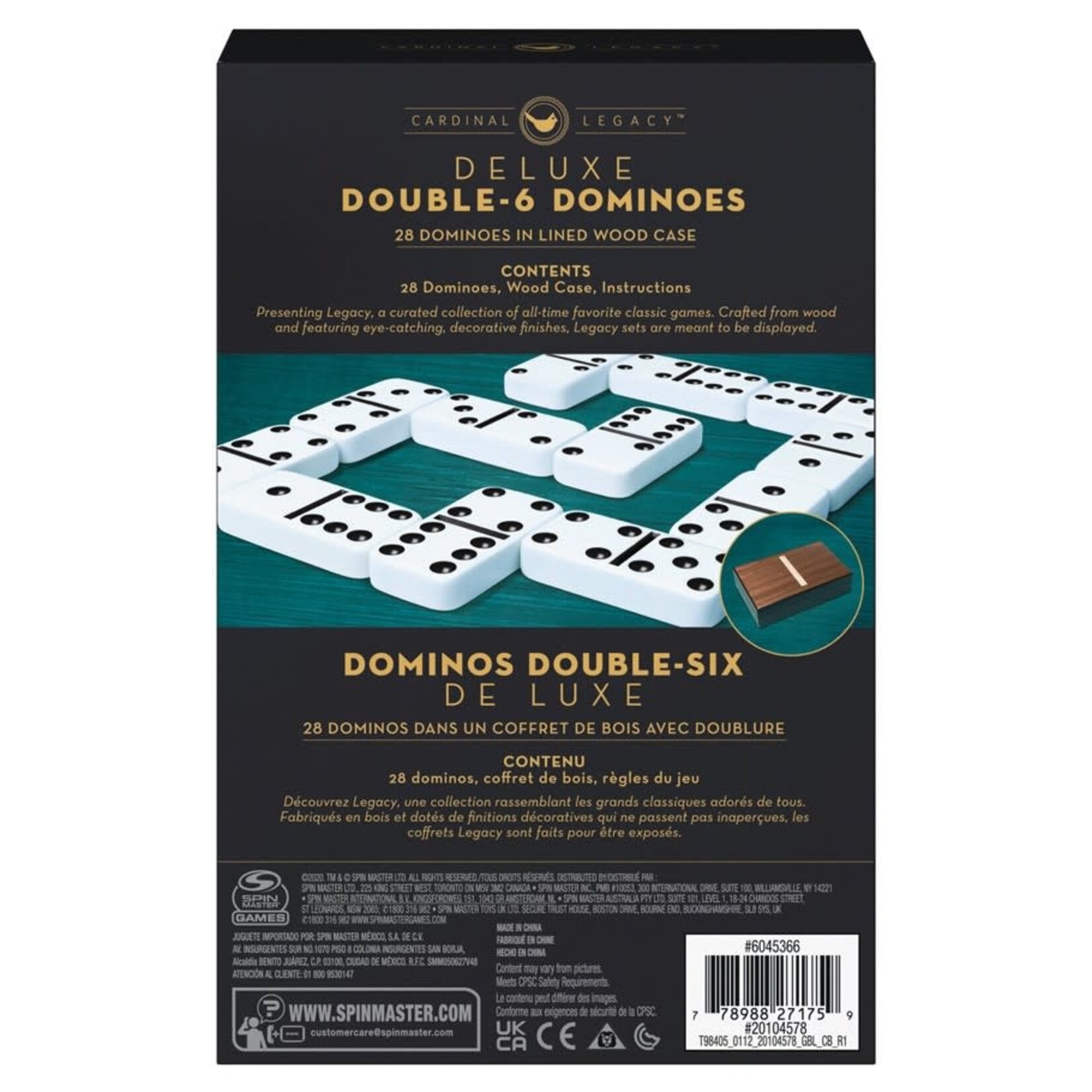 Spinmaster Dominoes: Deluxe Double 6 (Legacy)