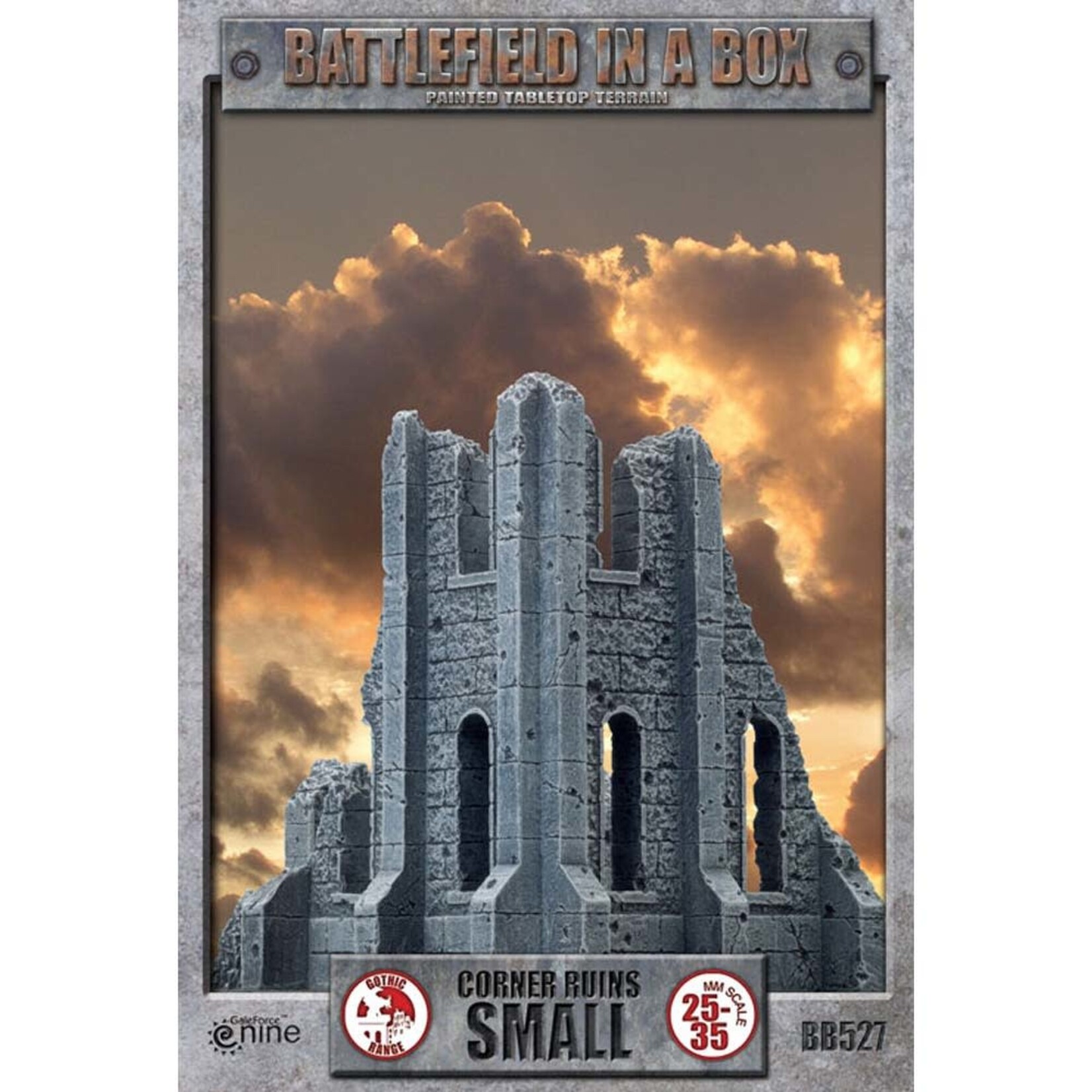 Gale Force 9 Battlefield in a Box: Gothic Battlefields: Small Corner Ruin (x2)