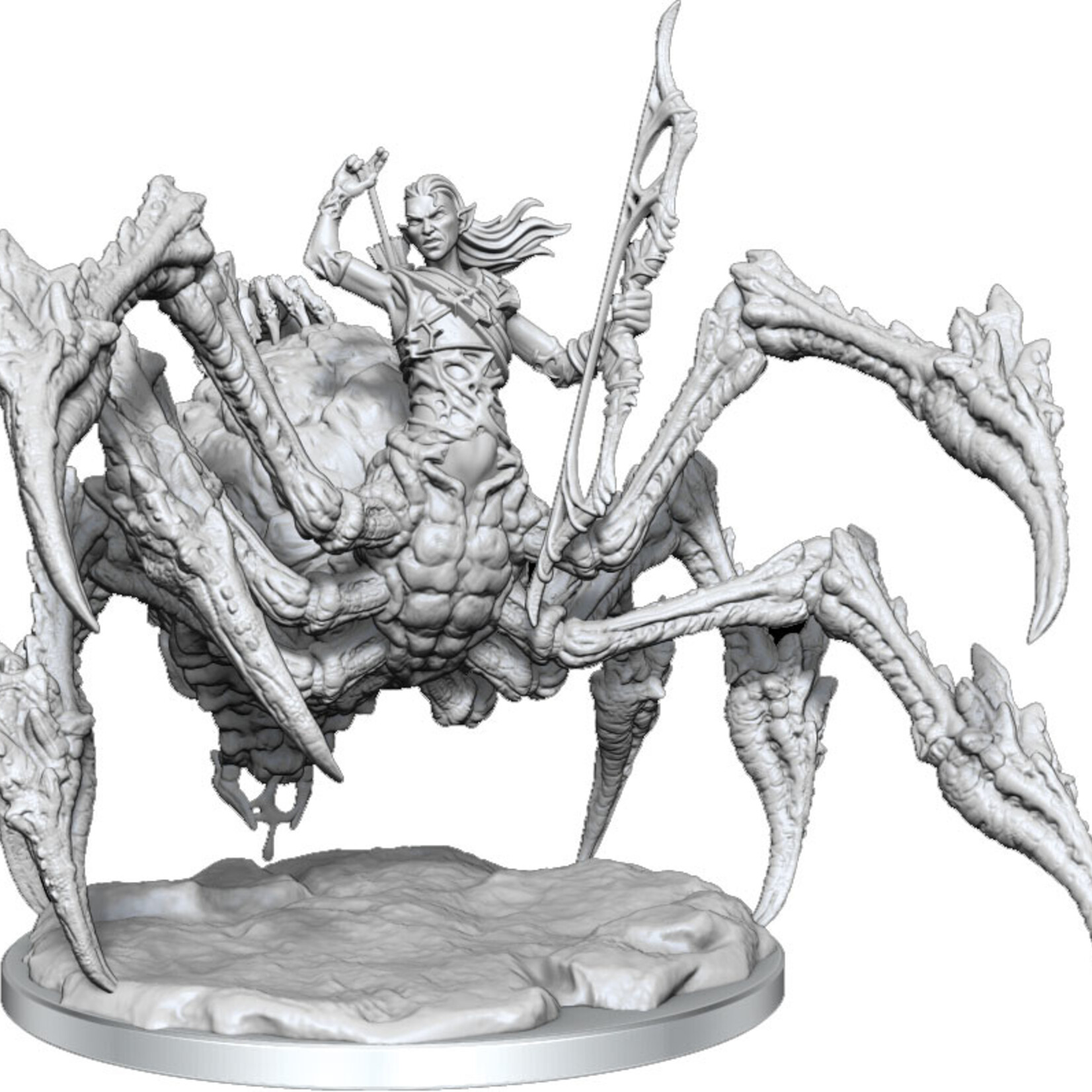 WizKids D&D Frameworks: DRIDER Paint Kit - All-in-One Kit. Unpainted Drider  Figure, Paints, and Brushes. Dungeons & Dragons, 1 Count (Pack of 1)
