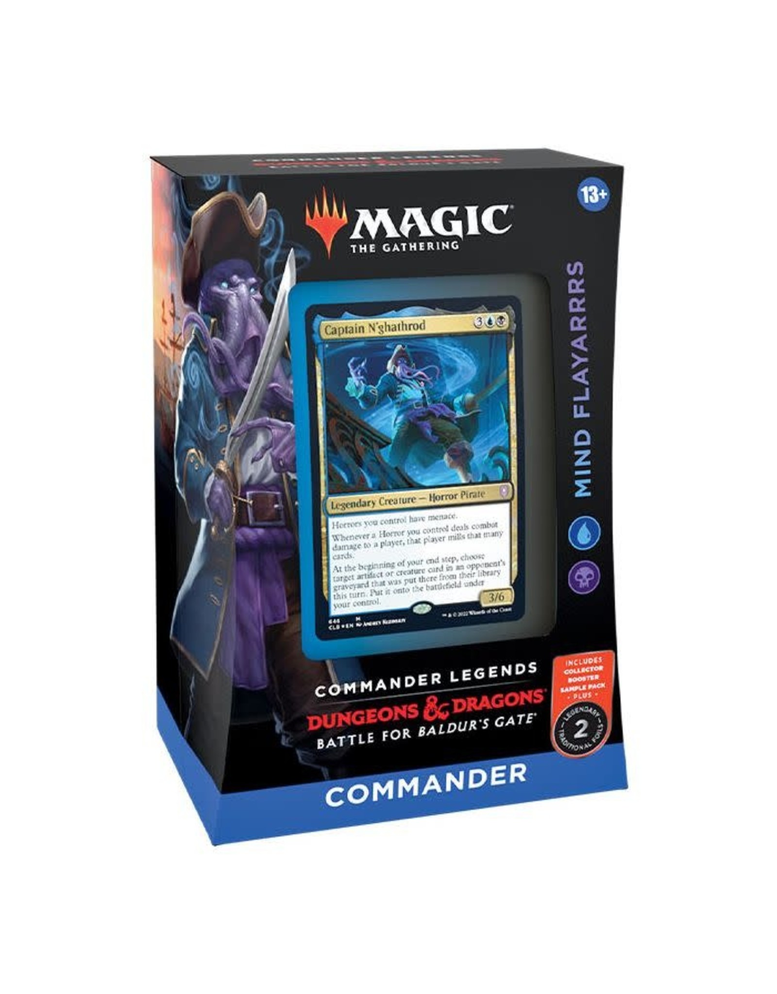 Wizards of the Coast Magic the Gathering CCG: Commander Legends - Battle for Baldur's Gate Commander Deck - Mind Flayarrrs