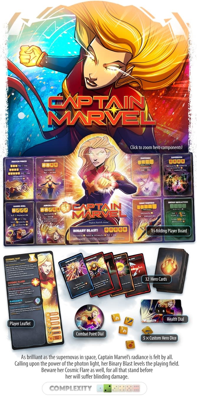Dice Throne Marvel Captain Marvel Sleeves Go4Games