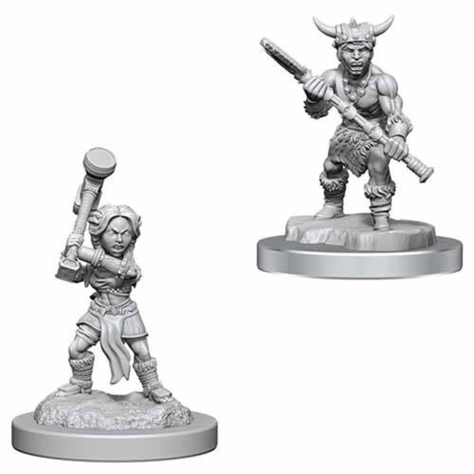 WizKids Dungeons & Dragons Nolzur`s Marvelous Unpainted Miniatures: W18 Halfling Barbarians