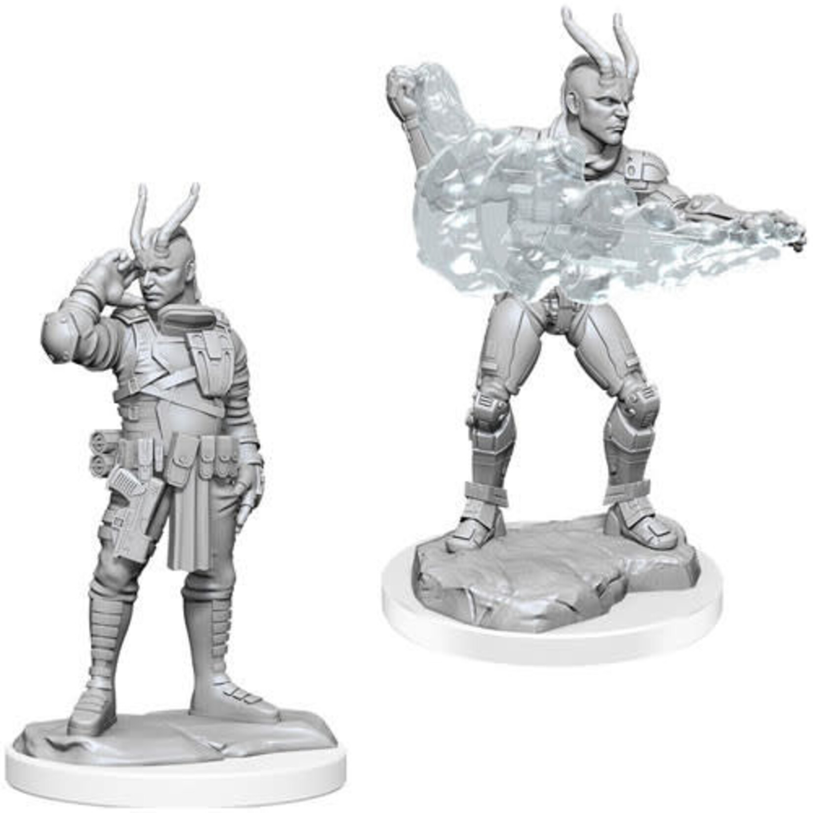 WizKids Starfinder Deep Cuts Unpainted Miniatures: W17 Lashunta Technomancer Male