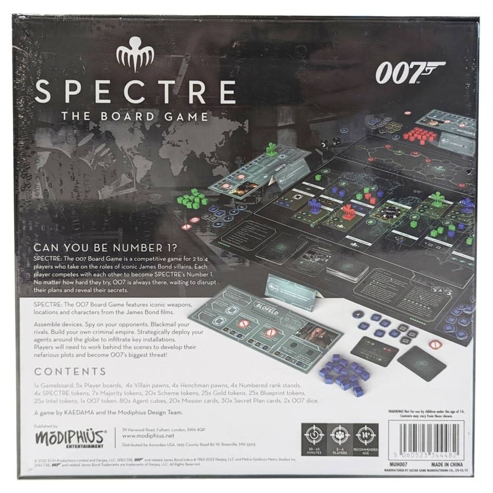 Modiphius Entertainment 007 SPECTRE Board Game