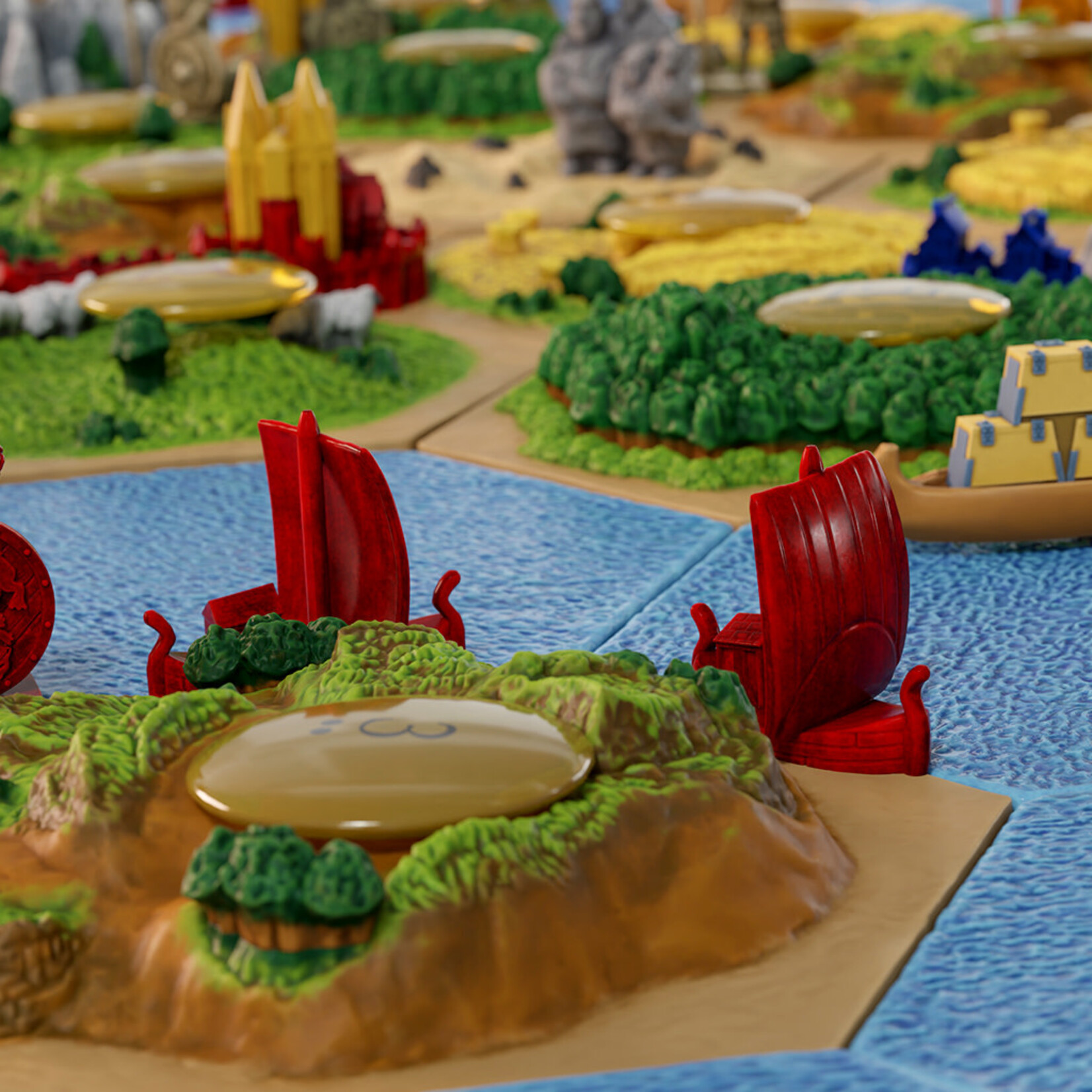 Asmodee CATAN – 3D Seafarers + Cities & Knights Expansion