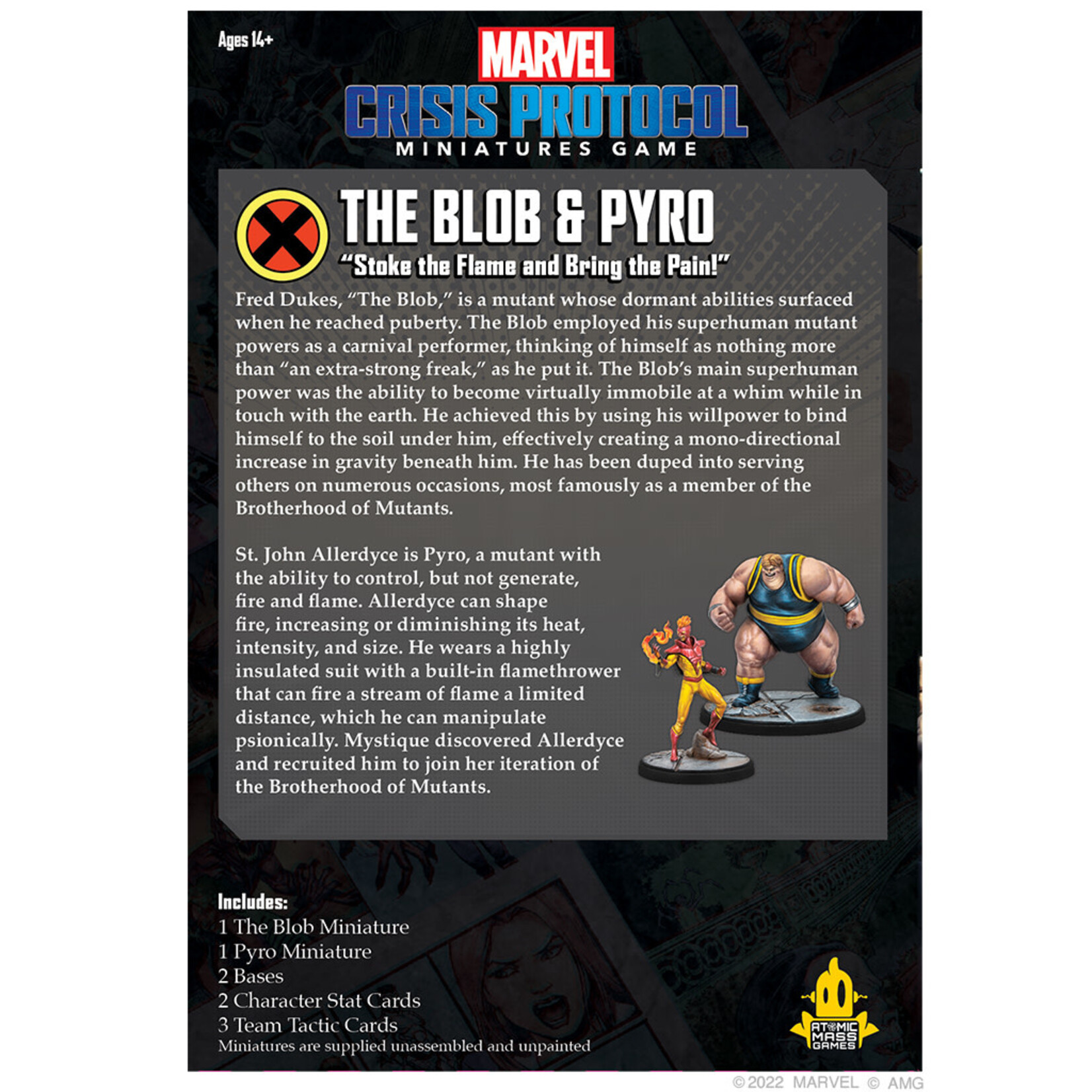 Atomic Mass Games Marvel: Crisis Protocol - The Blob & Pyro