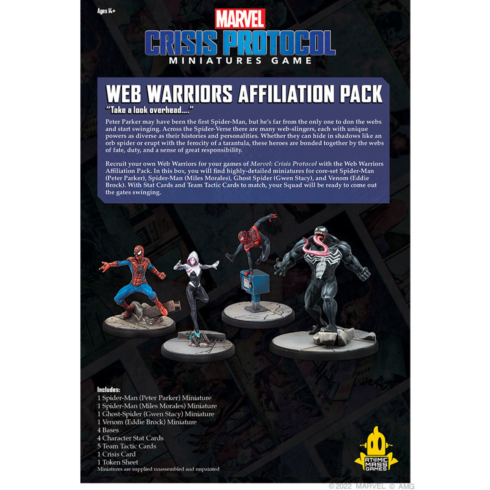 Atomic Mass Games Marvel: Crisis Protocol - Web Warriors Affiliation Pack
