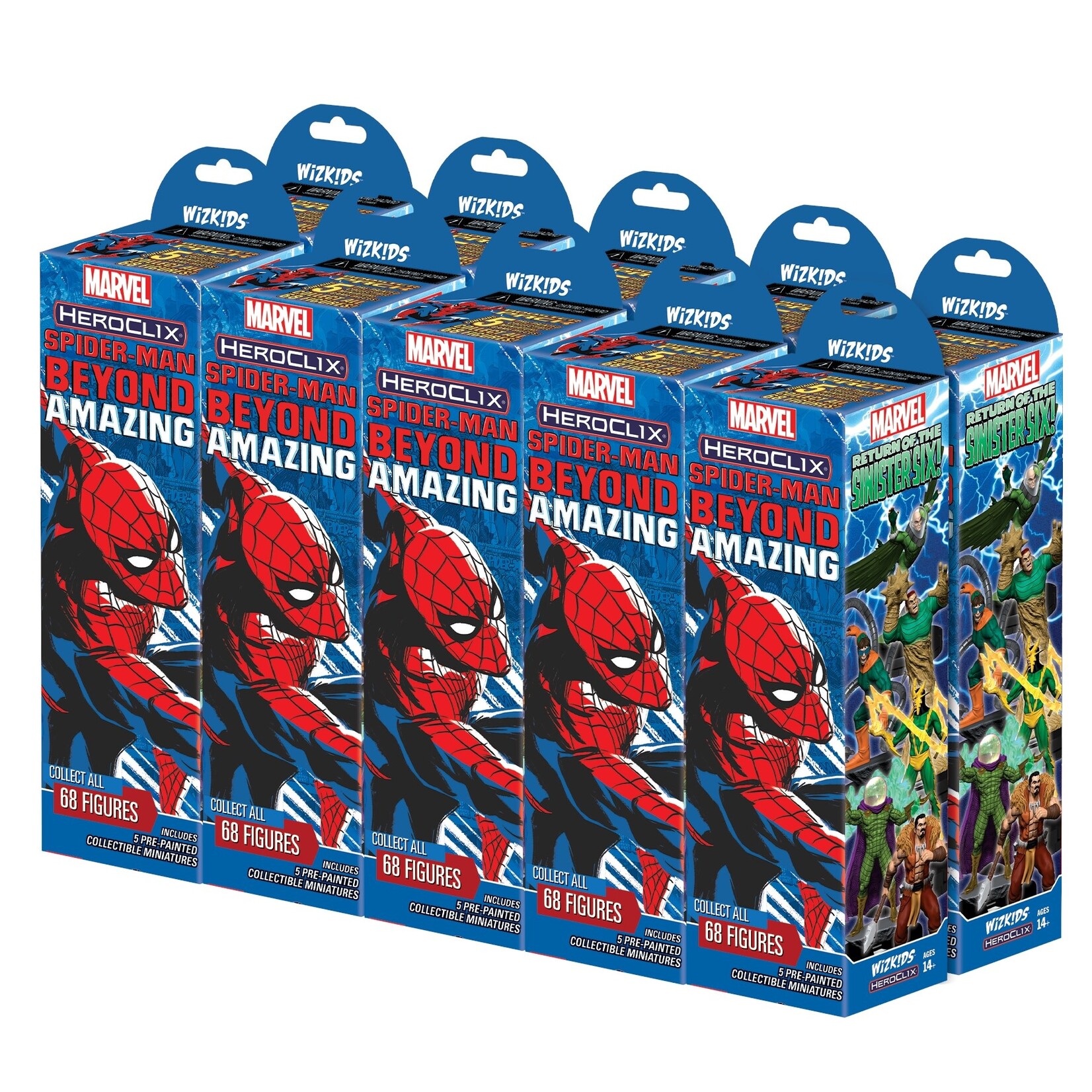 WizKids Marvel HeroClix: Spider-Man Beyond Amazing Booster Brick (10)