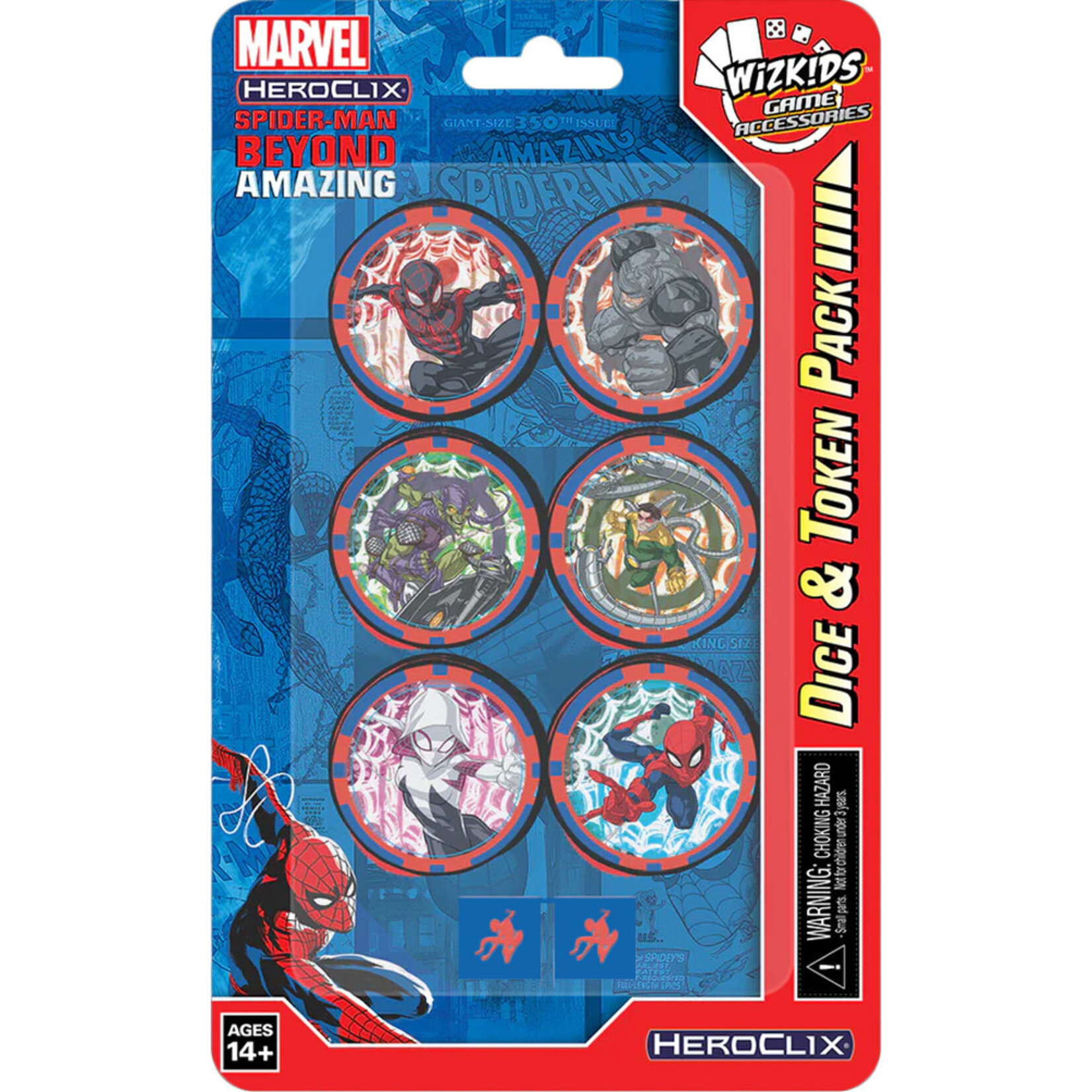 WizKids Marvel HeroClix: Spider-Man Beyond Amazing Dice & Token Pack