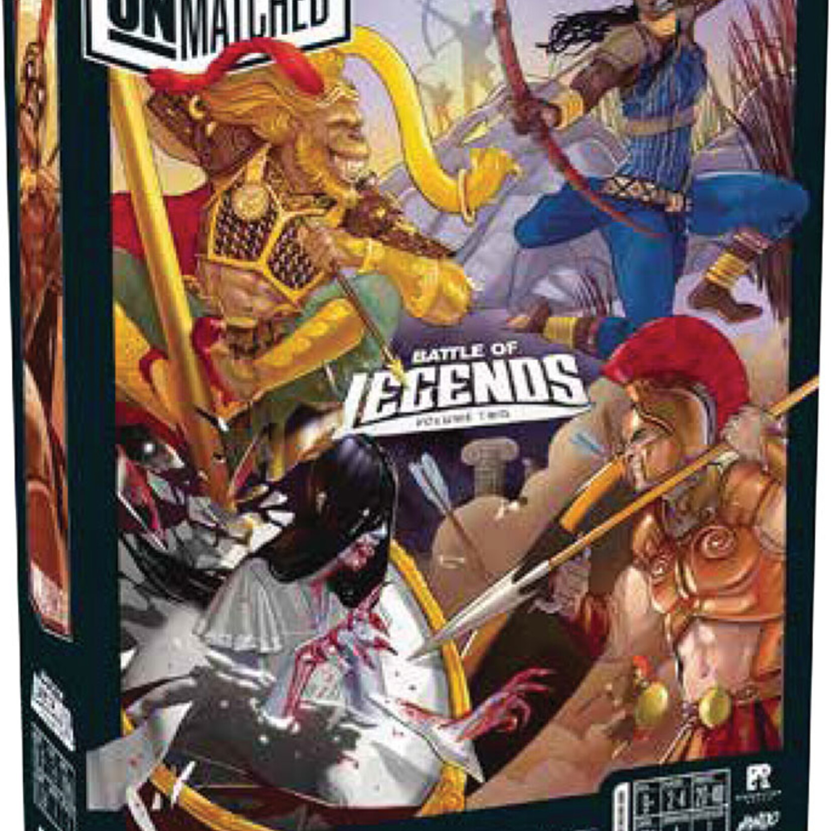 Restoration Games Unmatched: Battle of Legends Vol. 2 - Achilles, Yennenga, Sun Wukong, Bloody Mary
