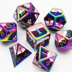 Foambrain Games Genderfluid Pride Flag - Metal RPG Dice Set