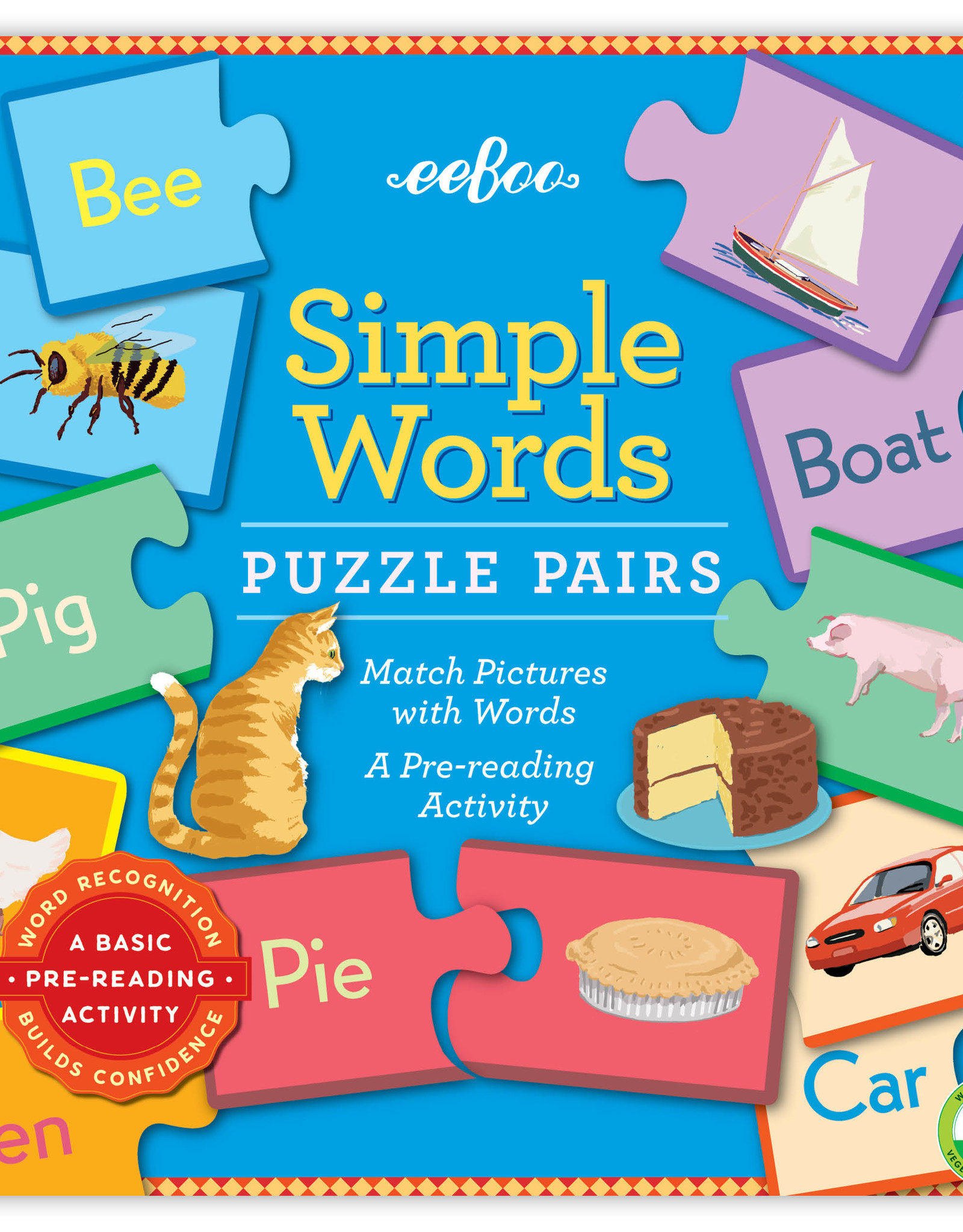 Eeboo Eeboo Simple Words Puzzle Pairs