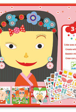 Djeco Petit Gifts - Sticker Kits Make-A-Face