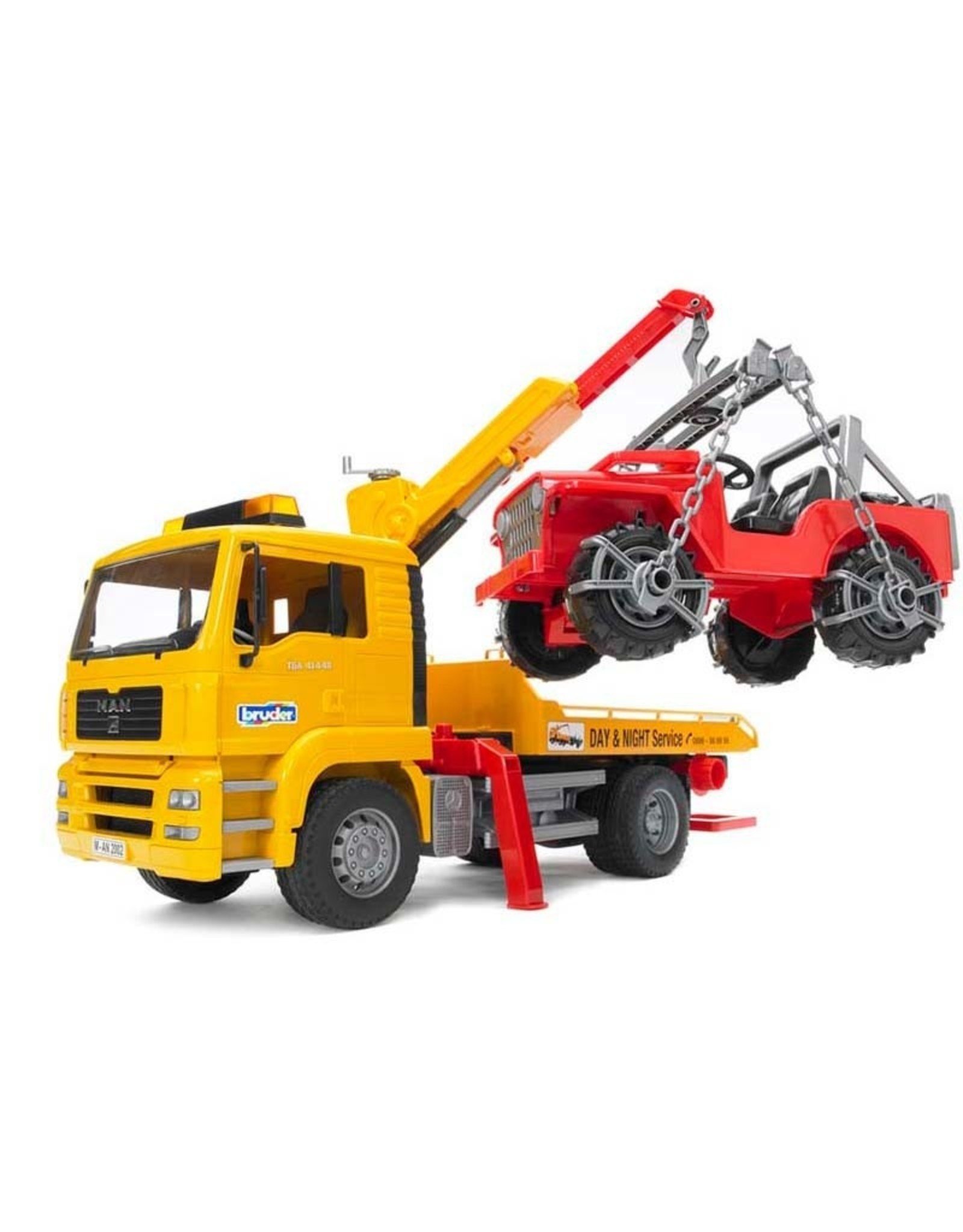 Bruder MAN TGA Tow Truck With Vehicle