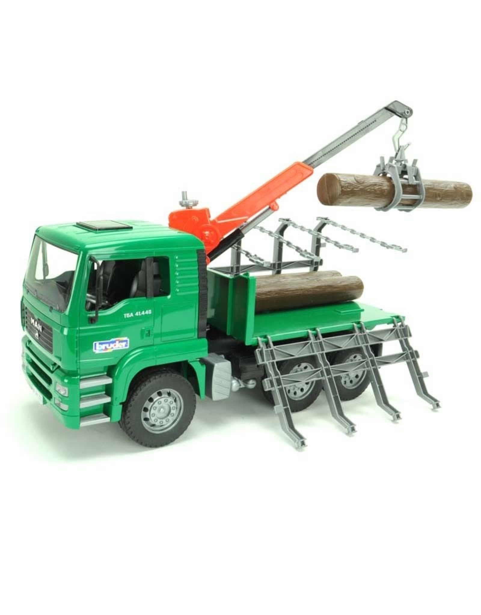 Bruder MAN Timber truck with loading crane and 3 trunks