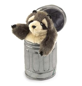 Folkmanis Folkmanis RACCOON IN GARBAGE CAN Puppet