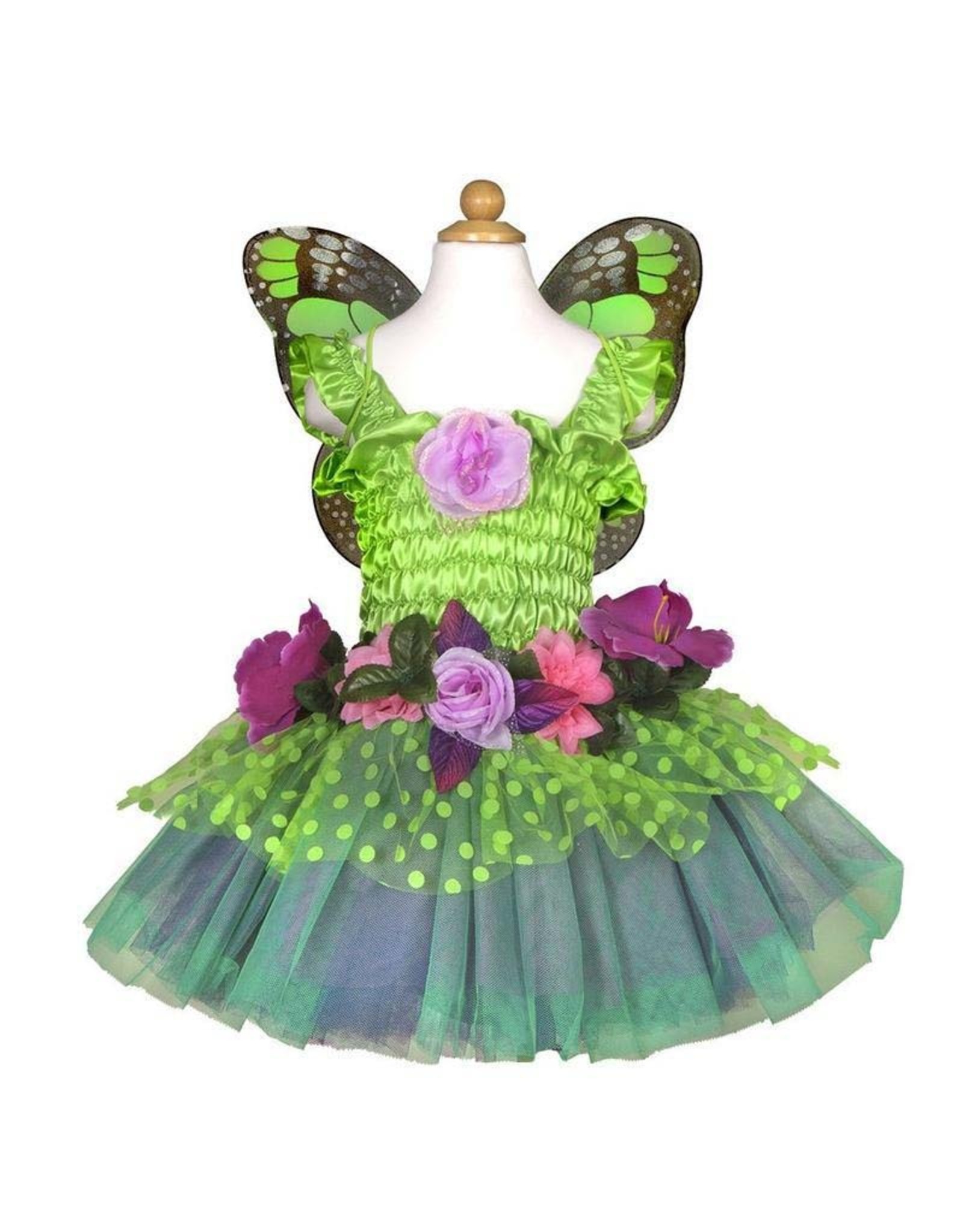 Great Pretenders Fairy Blooms Deluxe Dress, Green Size 3-4