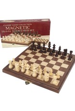 John Hansen 11x11 Travel Magnetic Walnut Chess Set