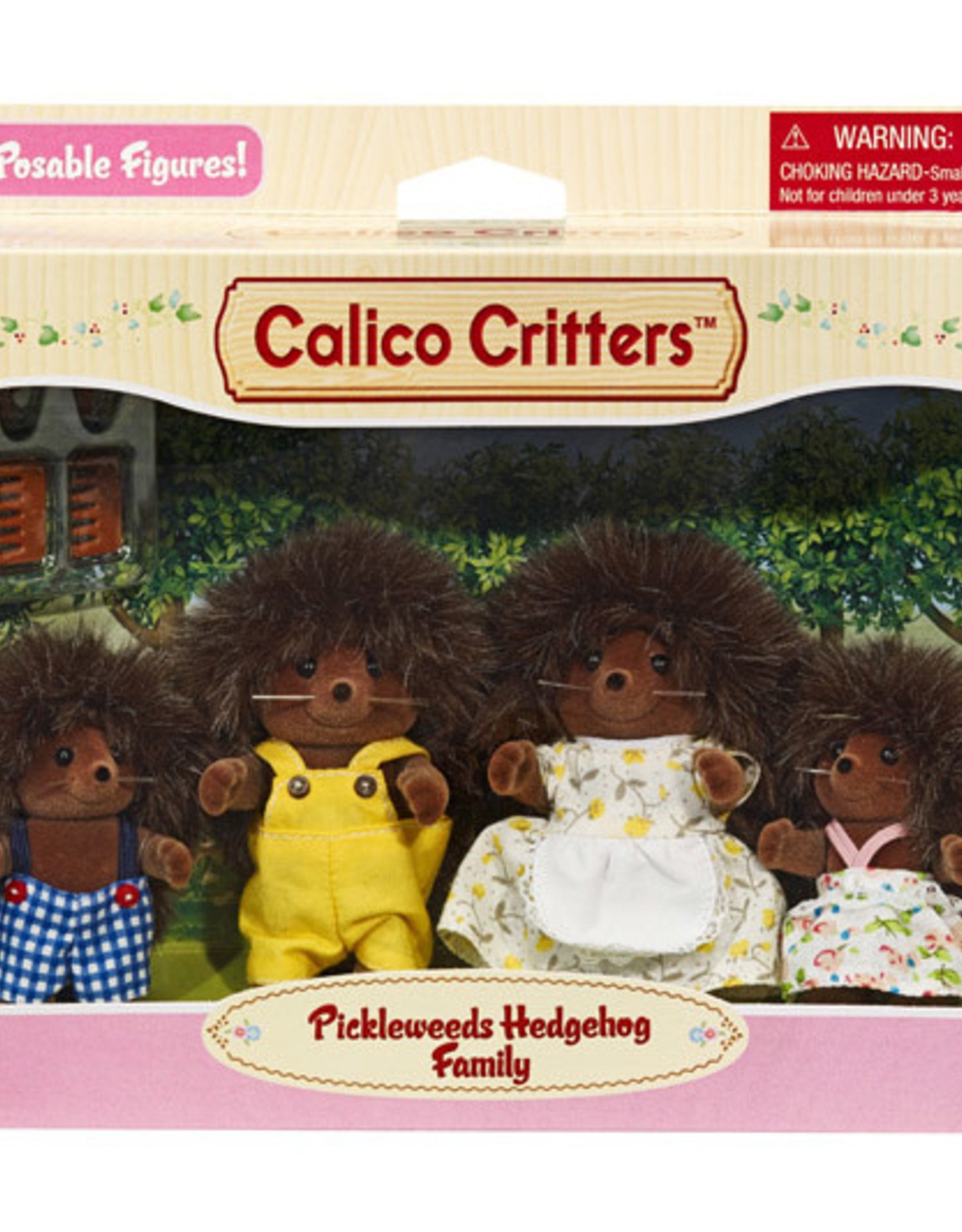 Calico Critters CC Pickleweeds Hedgehog Family