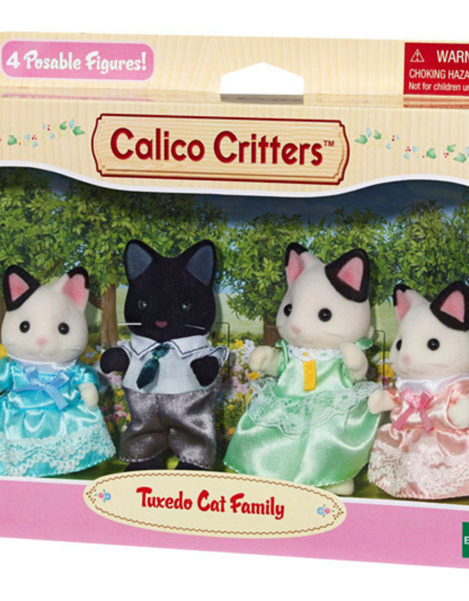 Calico Critters CC Tuxedo Cat Family