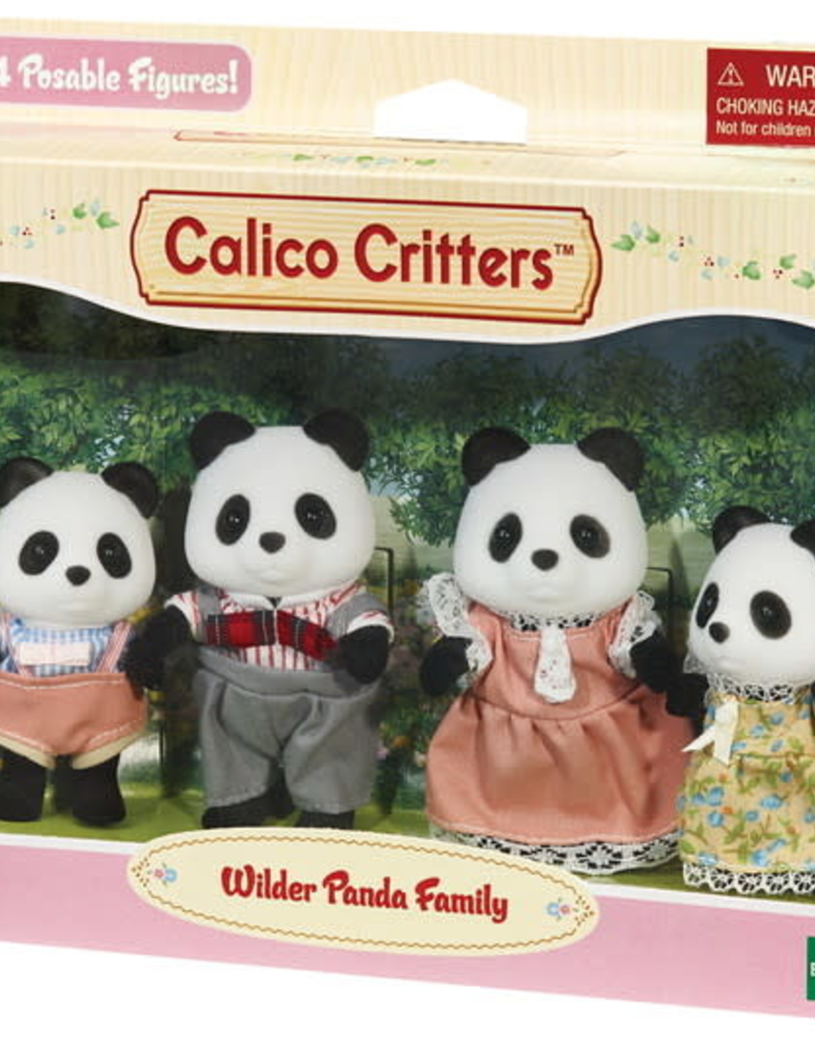 Calico Critters CC Wilder Panda Bear Family