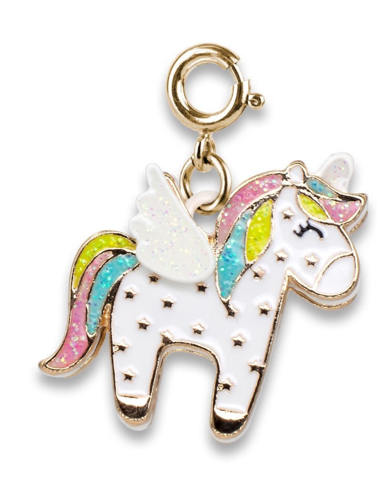 Charm It! Charm It! Gold Flying Unicorn Charm