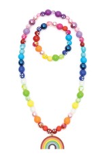 Great Pretenders Double Rainbow Necklace / Bracelet Set