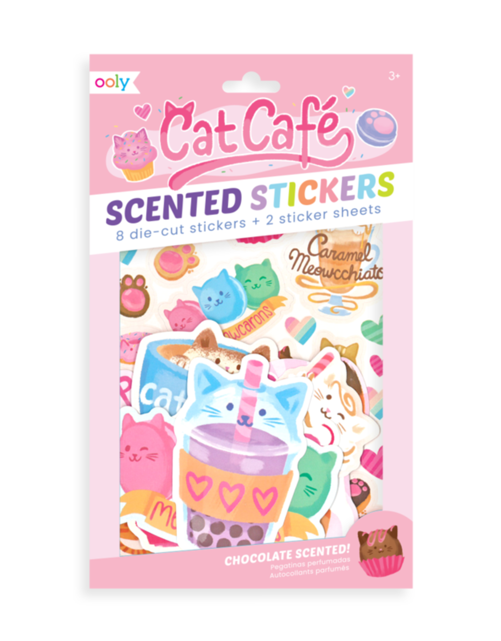 Ooly Ooly Scented Scratch Stickers - Cat Café
