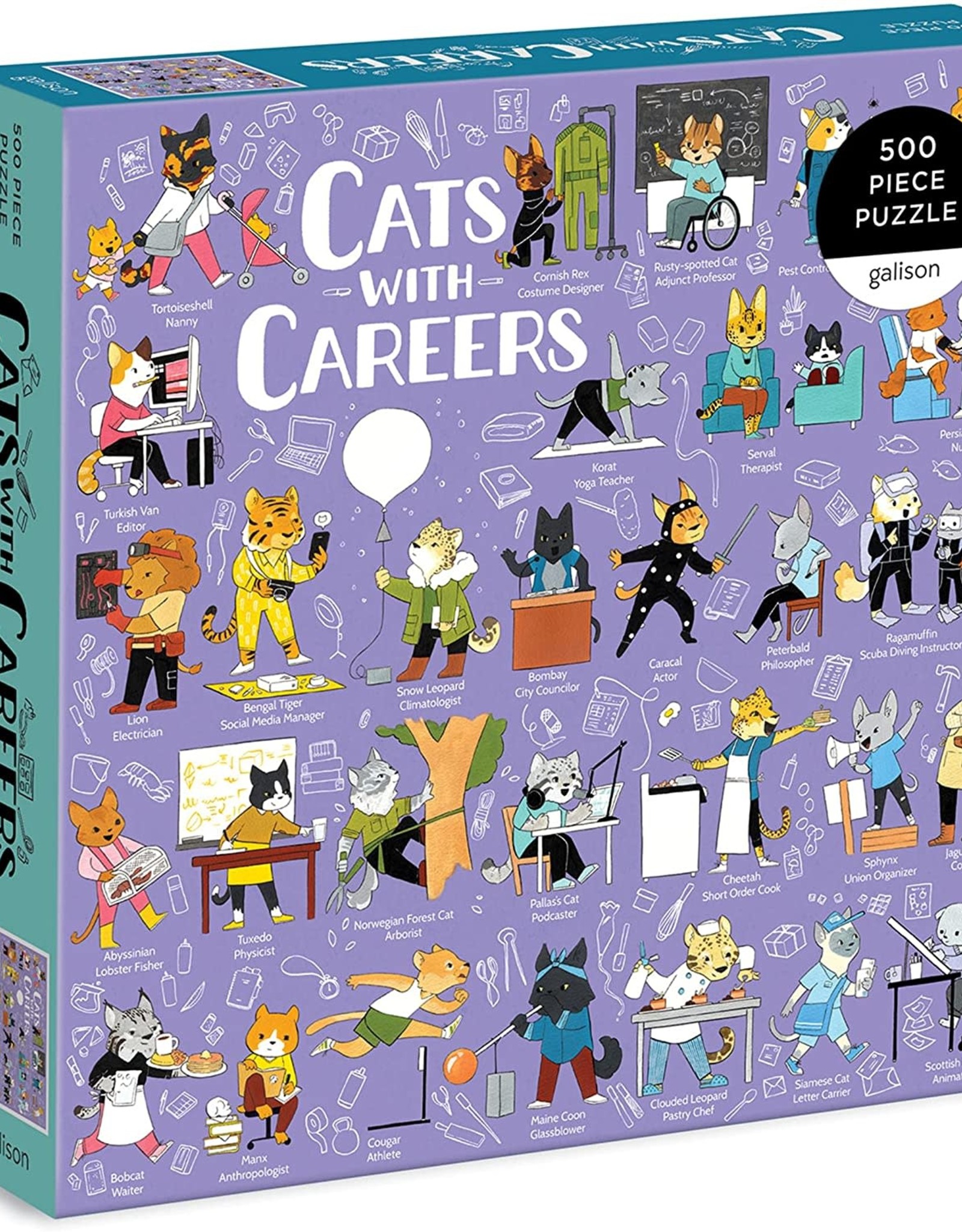 Galison 500pc Cats WIth Careers