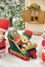Calico Critters CC Mr Lion's Winter Sleigh