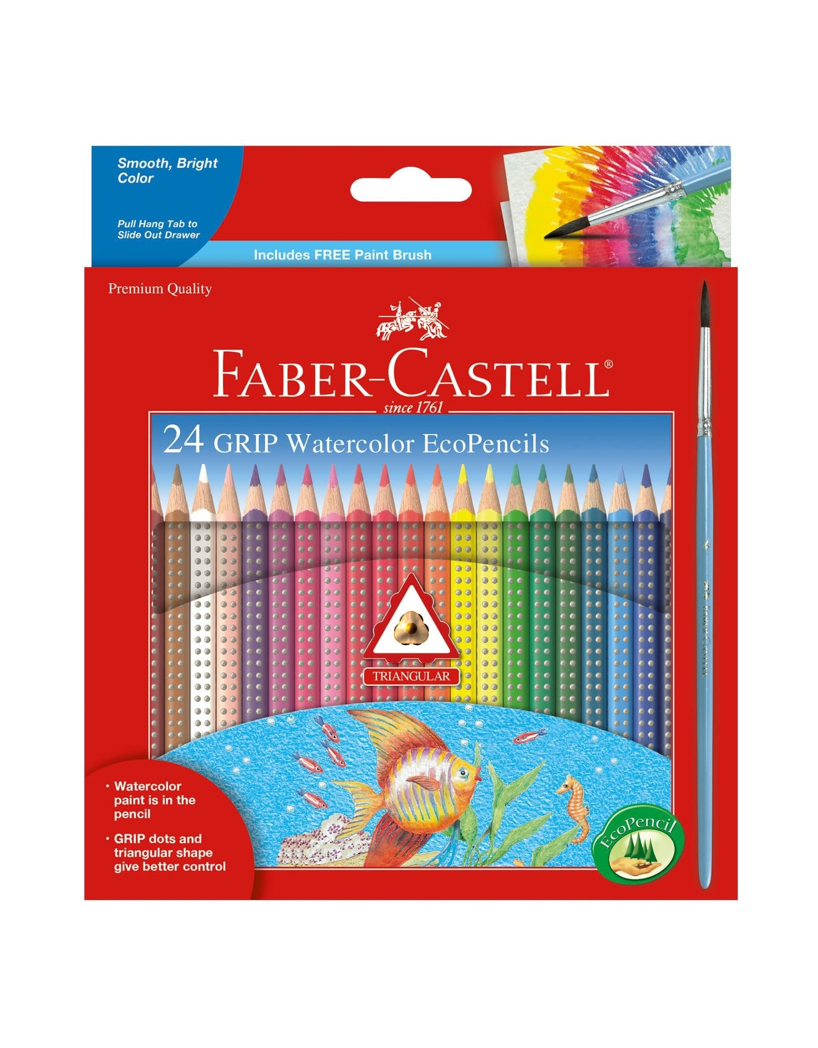 Faber-Castell 24 ct GRIP Watercolor EcoPencils