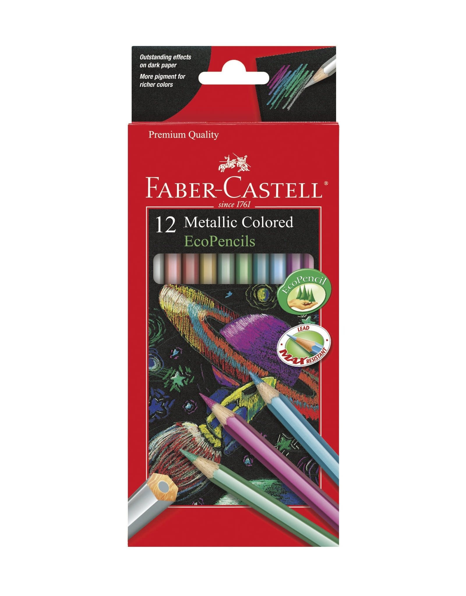 Faber-Castell 12ct Metallic Colored EcoPencils