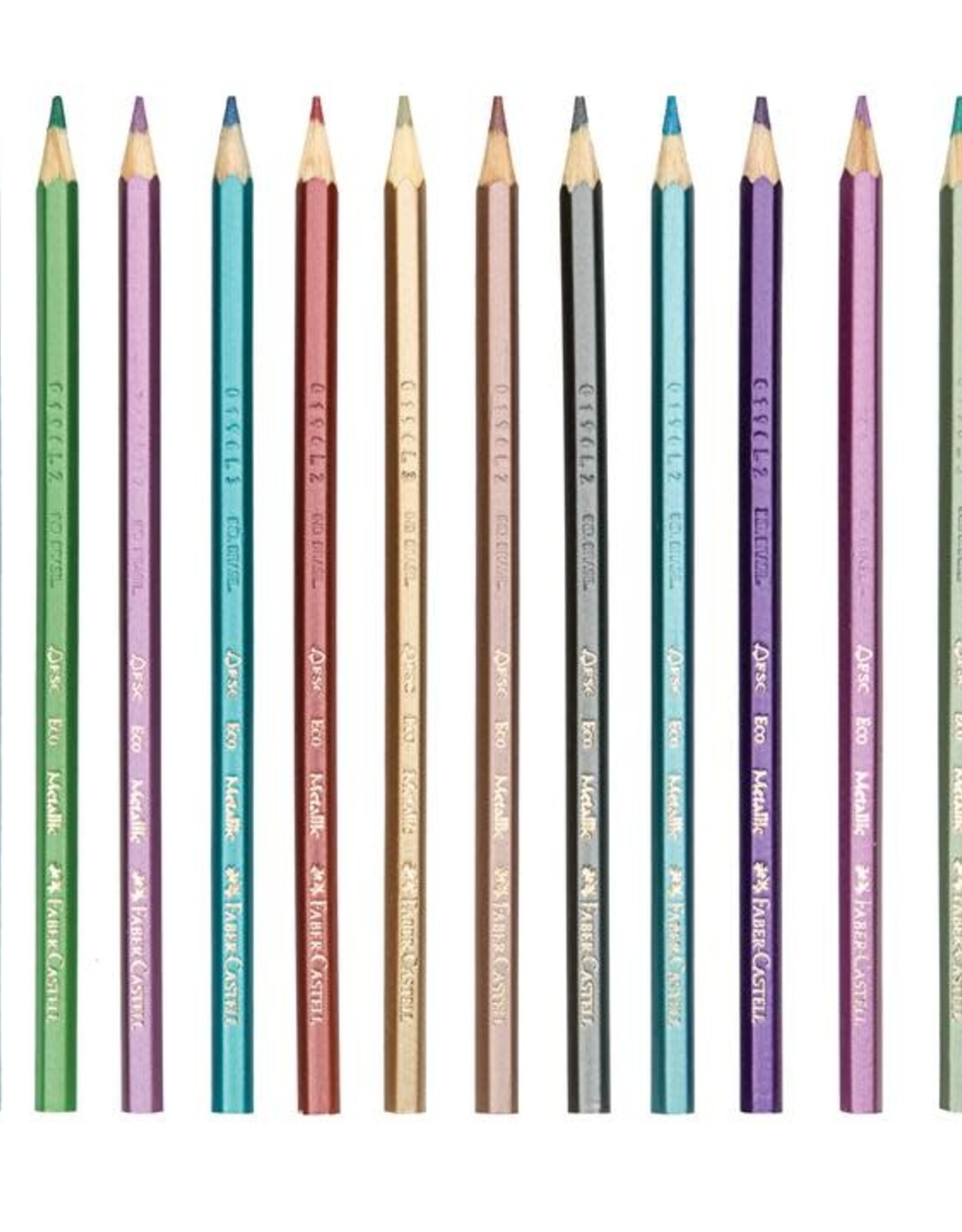 Faber-Castell 12ct Metallic Colored EcoPencils