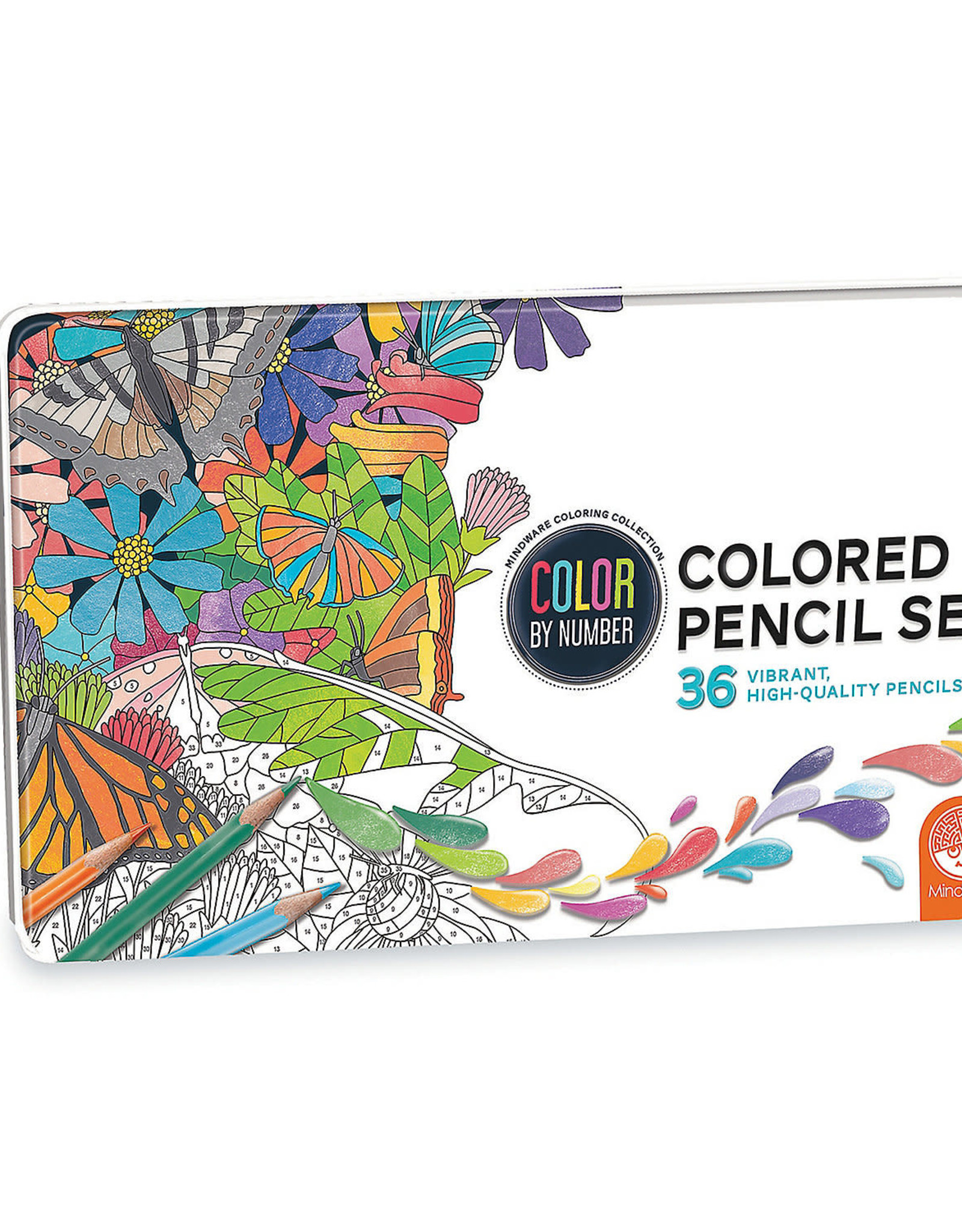 Color By Number 36 Colored Pencil Set