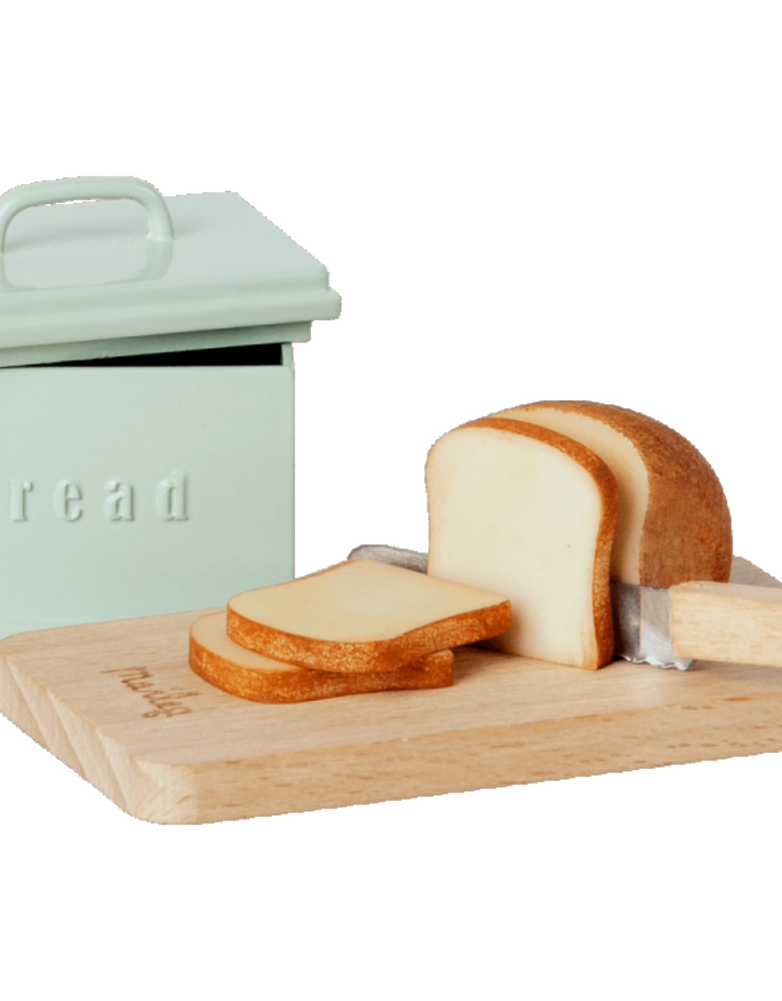 Maileg Maileg - Miniature Bread Box w/cutting Board & Knife