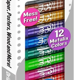 KwikStix 12 Metalix Colors