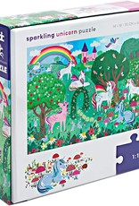 Crocodile Creek 60pc Foil Puzzle - Sparkling Unicorn