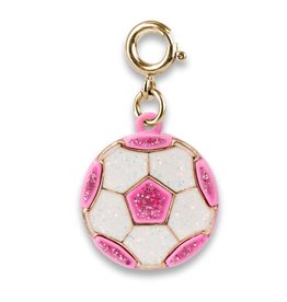 Charm It! Charm It! Gold Glitter Soccerball Charm