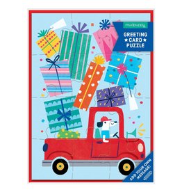 Mudpuppy Greeting Card Puzzle: Birthday Truck