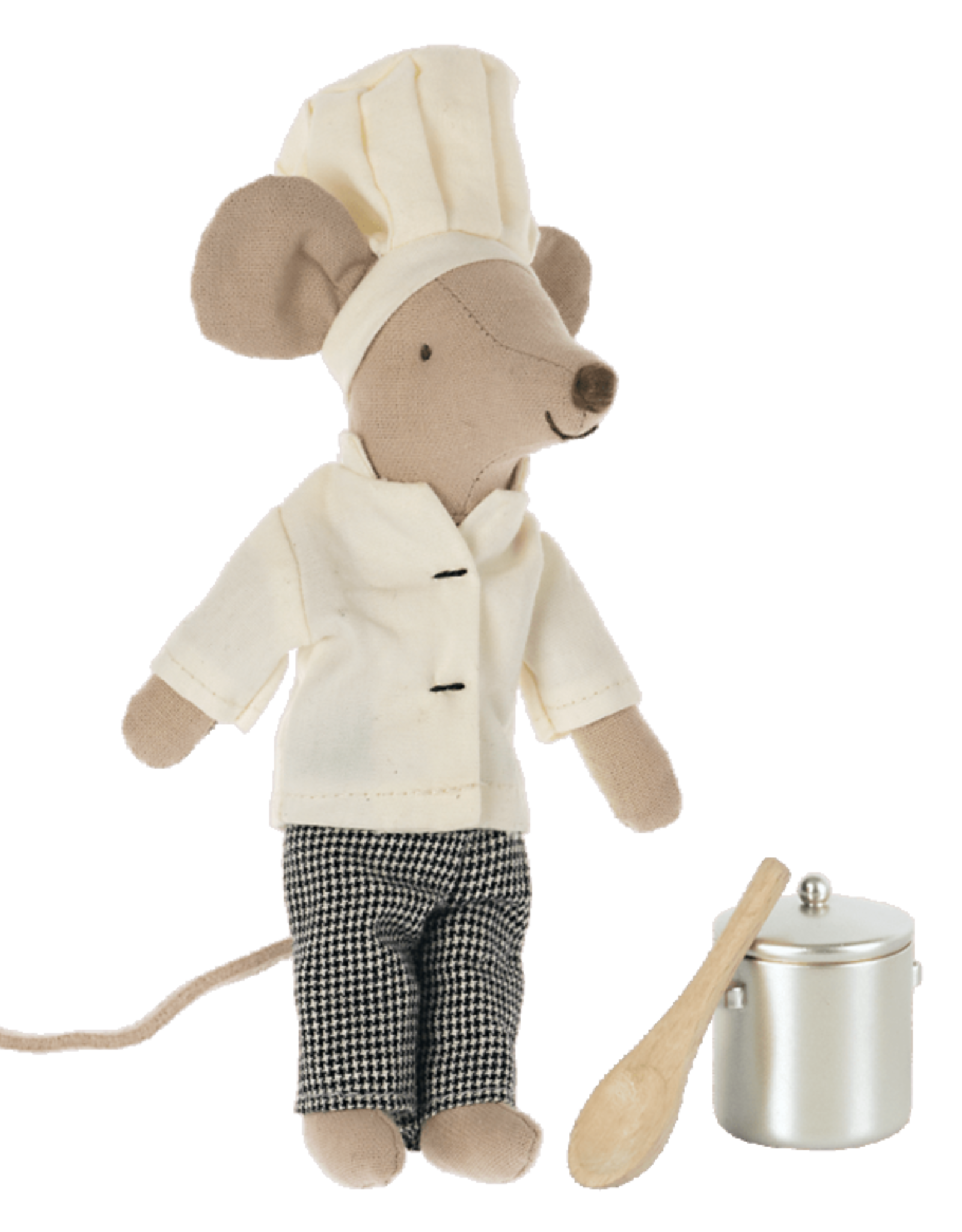 Maileg Maileg Chef Mouse with Soup Pot & Spoon