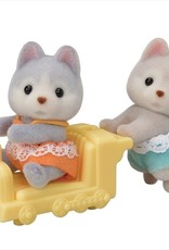 Calico Critters CC Husky Twins