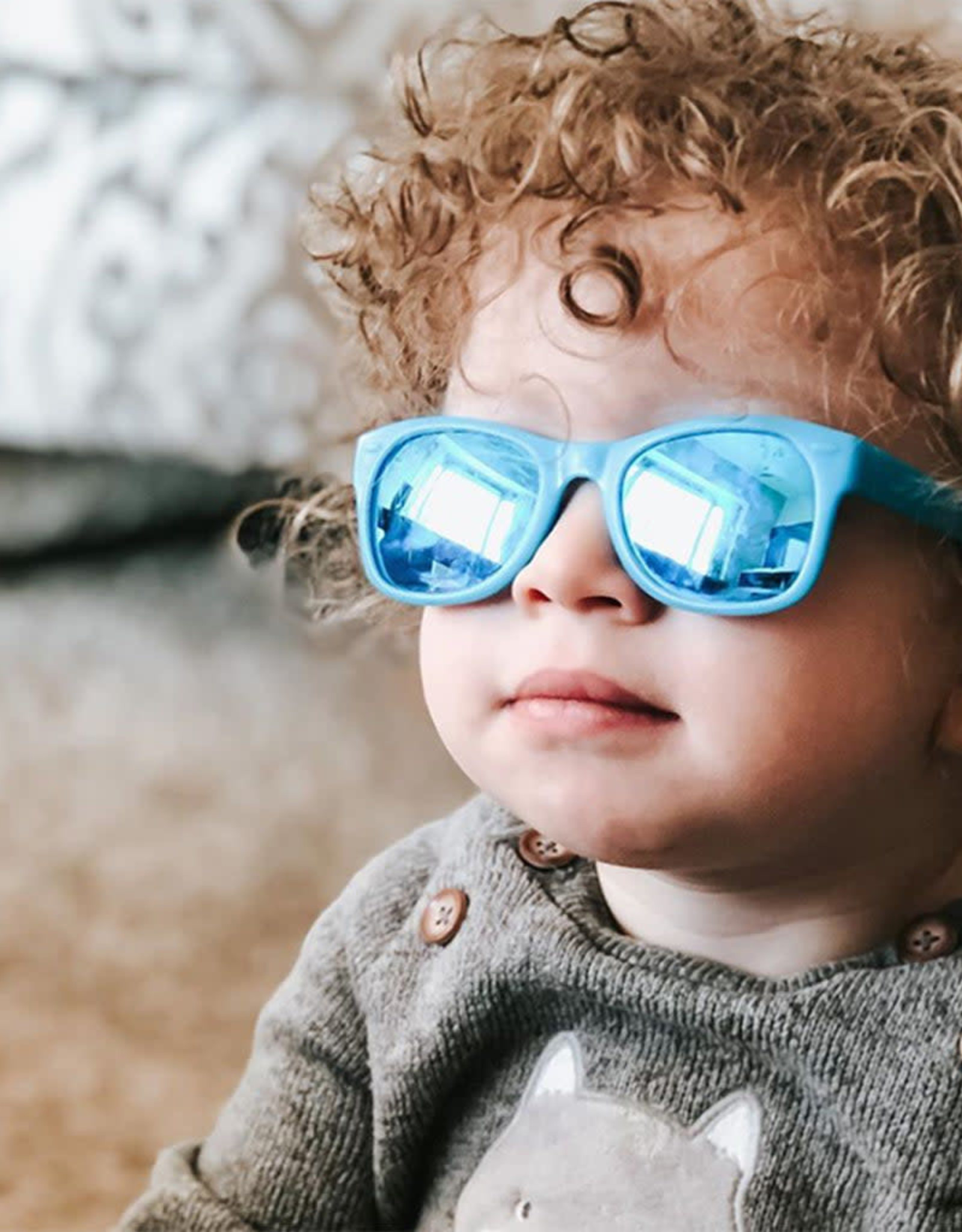 Ro Sham Bo Sunglasses - Zack Morris Blue - Mirrored Blue, Toddler (2-4)