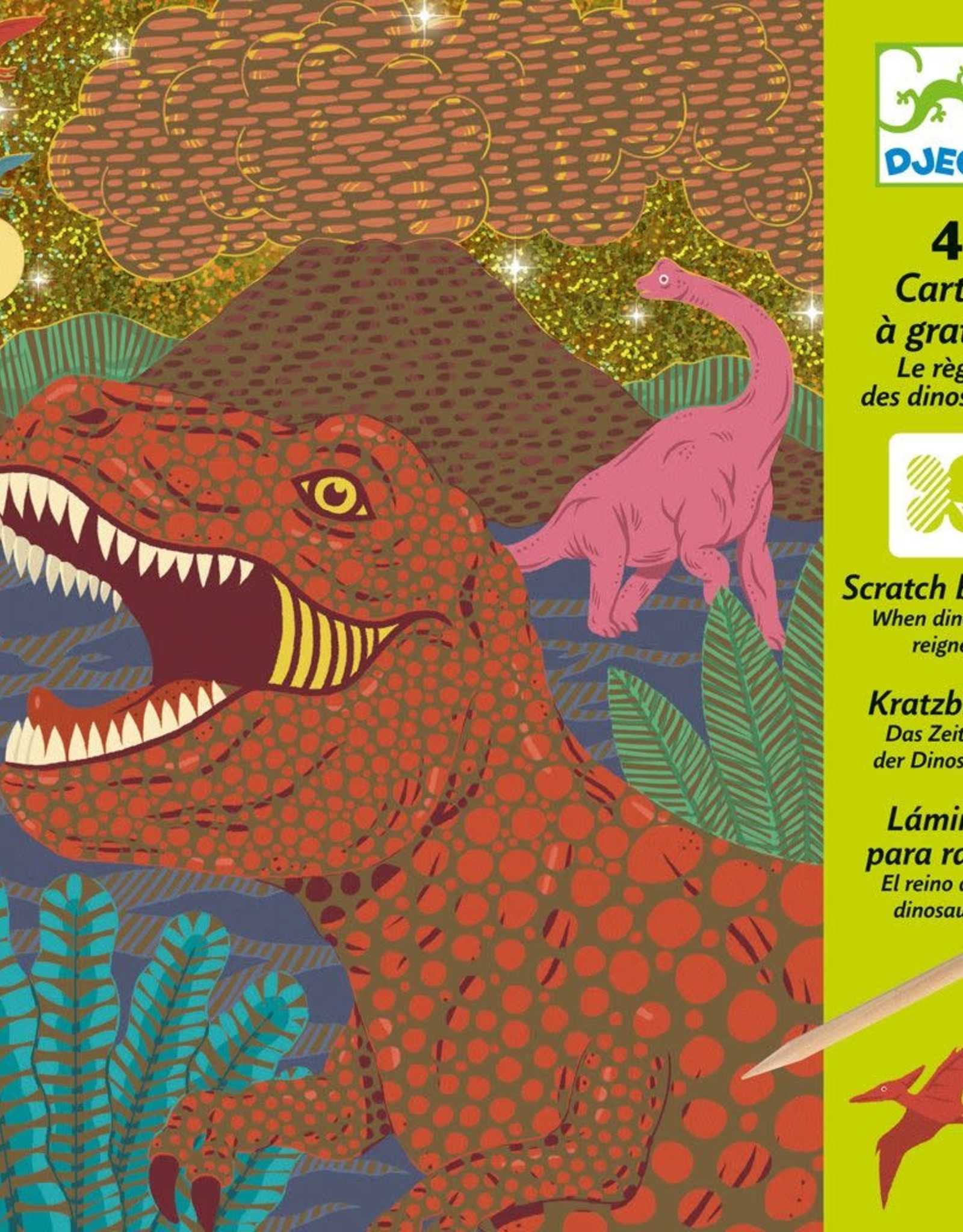 Djeco Scratch Cards When Dinosaurs Reigned