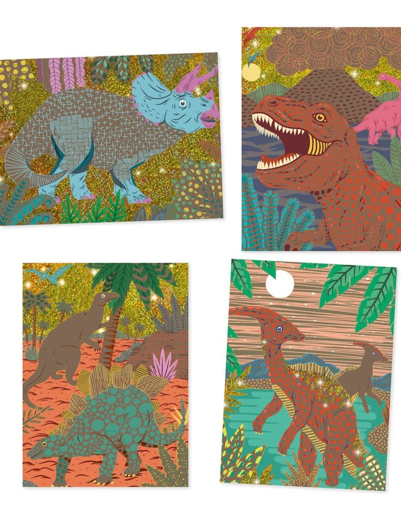 Djeco Scratch Cards When Dinosaurs Reigned