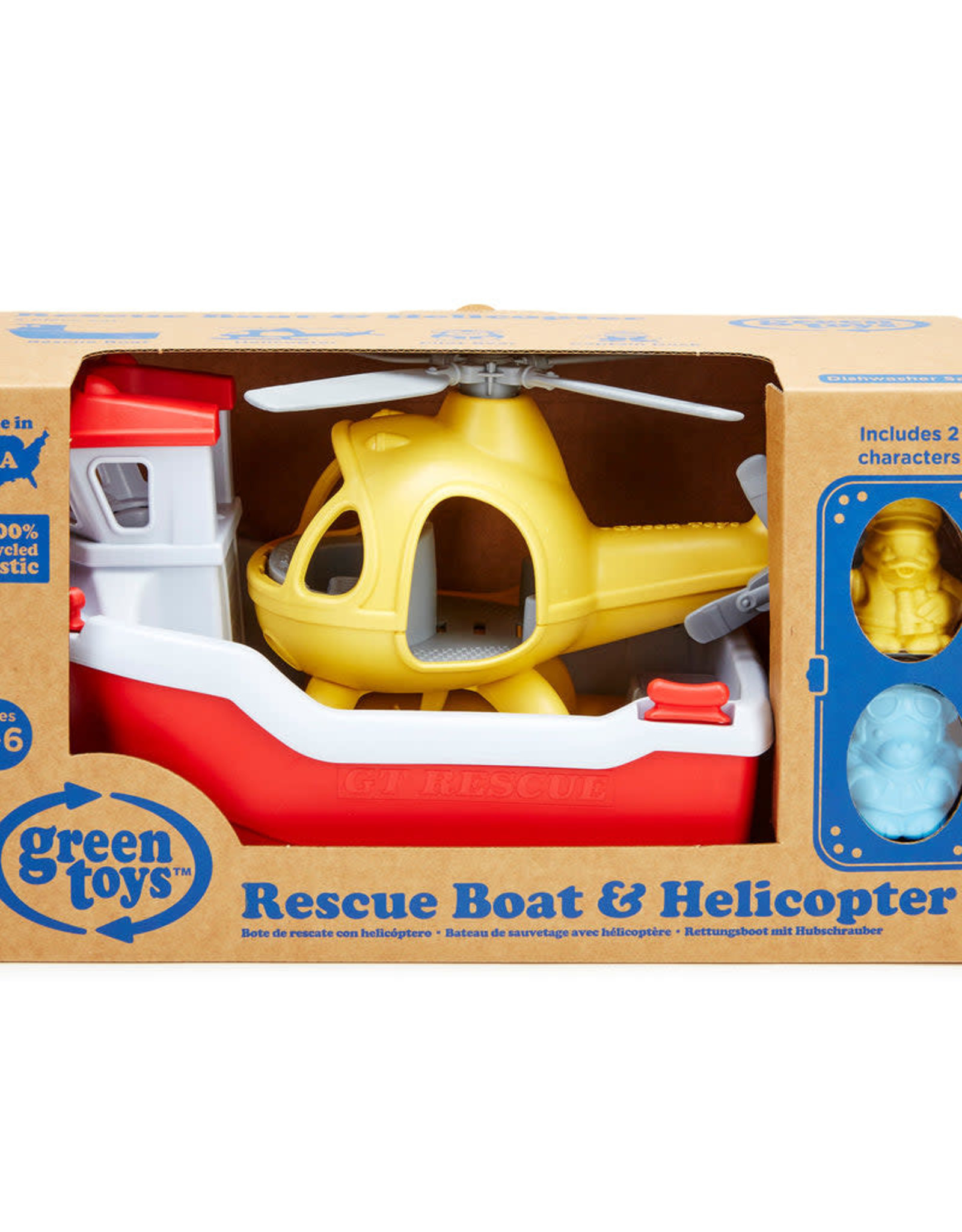 Rescue Boat and Helicopter