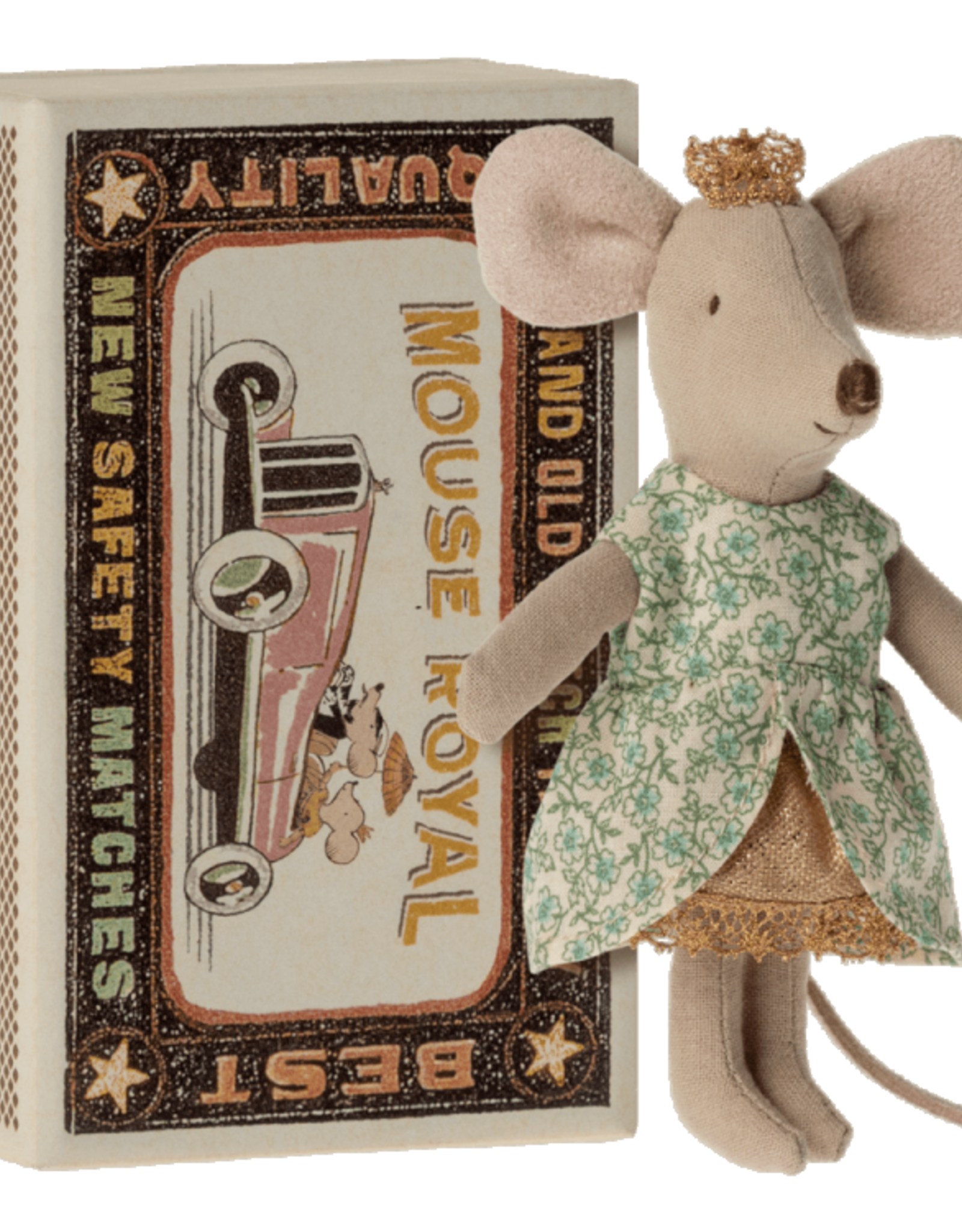 Maileg Maileg Princess Mouse, Little Sister in Matchbox