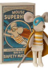 Maileg Maileg Super Hero Mouse, Little Brother, in Matchbox