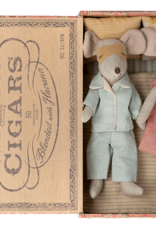 Maileg Maileg Mum & Dad Mice in Cigar Box (B)