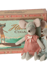 Maileg Maileg Mum & Dad Mice in Cigar Box (B)