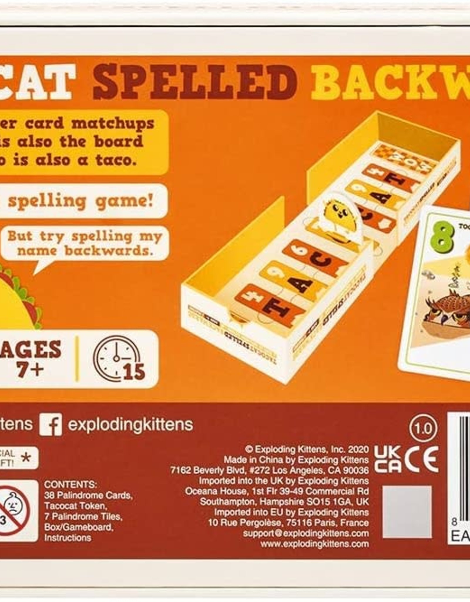 Asmodee Tacocat Spelled Backwards